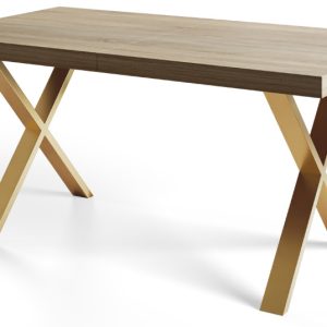 Stół nierozkładany LOFT X 160X90 Dąb Sonoma/złoty 1057700