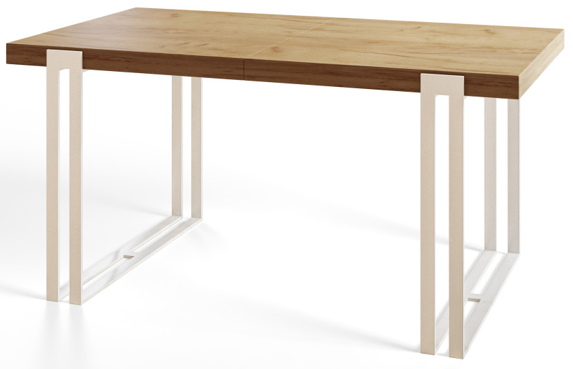 Stół nierozkładany ROSA 140X80 Dąb Craft/biały 1057767