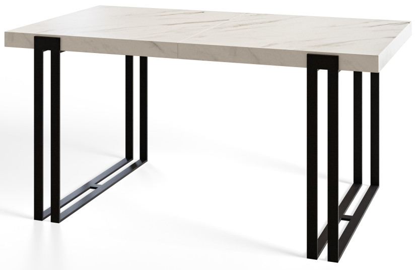 Stół nierozkładany ROSA 140X80 Marmur Bianco/czarny 1057657