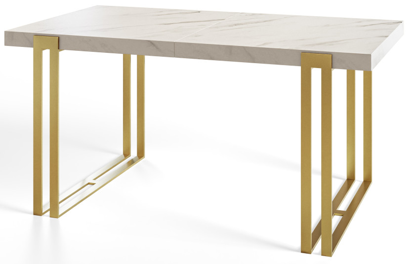 Stół nierozkładany ROSA 140X80 Marmur Bianco/złoty 1057755