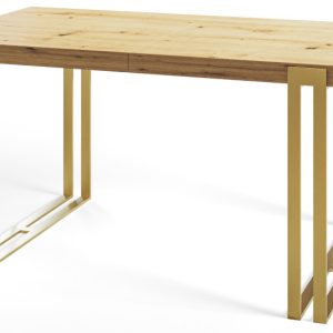 Stół nierozkładany ROSA 160X90 Dąb Artisan/złoty 1057834