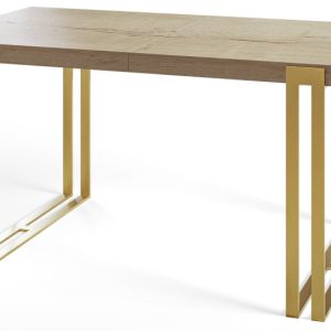 Stół nierozkładany ROSA 160X90 Dąb Halifax/złoty 1057869 Stół nierozkładany ROSA 160X90 Dąb Halifax/złoty 1057869