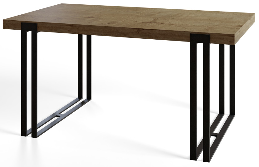 Stół nierozkładany ROSA 160X90 Dąb Lefkas/czarny 1057743