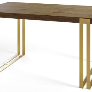 Stół nierozkładany ROSA 160X90 Dąb Lefkas/złoty 1057706 Stół nierozkładany ROSA 160X90 Dąb Lefkas/złoty 1057706