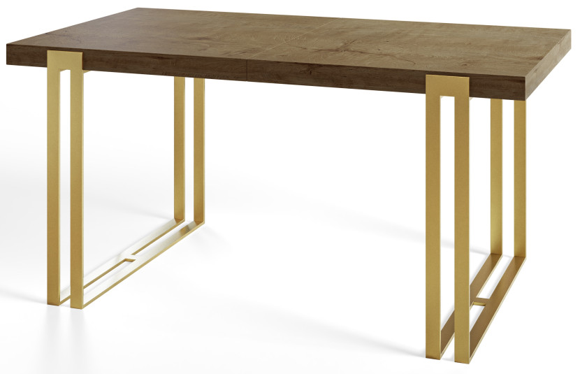Stół nierozkładany ROSA 160X90 Dąb Lefkas/złoty 1057706