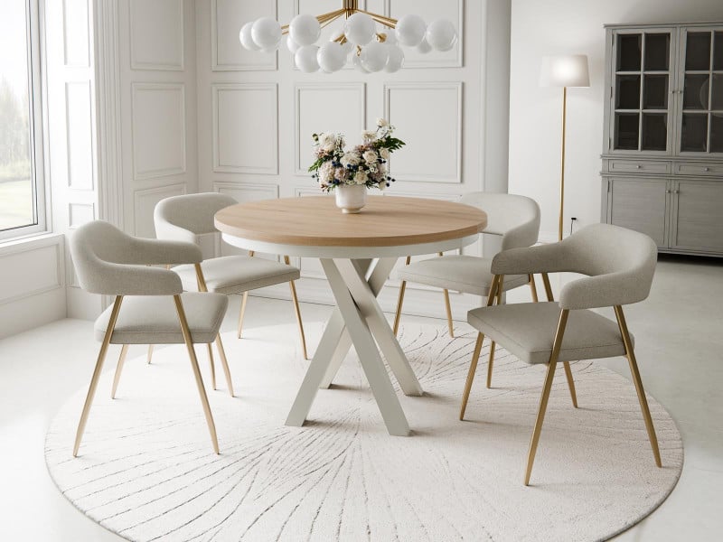 Stół nowoczesny z funkcją rozkładania LOFTO dąb craft 687904