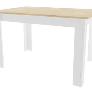 Stół NP 120×80 Dąb Sonoma + Biały 152462