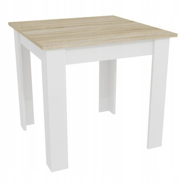 Stół NP 80x80 Dąb Sonoma + Biały 152460