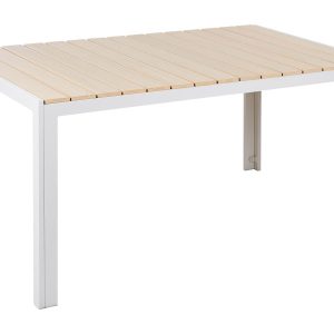 Stół ogrodowy 150 x 90 cm beżowy 171718 Stół ogrodowy 150 x 90 cm beżowy 171718