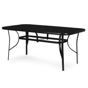 Stół ogrodowy 160×90 cm szkło hartowane czarny MultiGarden 1005386