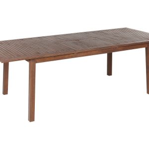 Stół ogrodowy 180/240×100 cm rozkładany ciemne drewno 115368