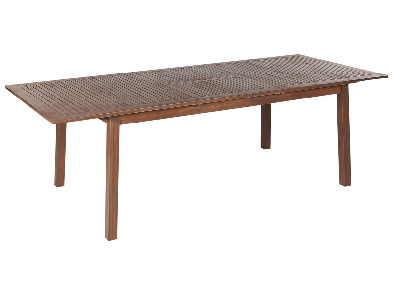 Stół ogrodowy 180/240x100 cm rozkładany ciemne drewno 115368