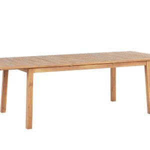 Stół ogrodowy 180/240×100 cm rozkładany jasne drewno 135215