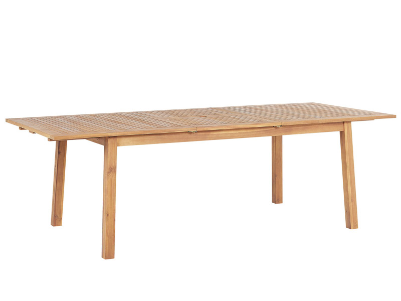 Stół ogrodowy 180/240x100 cm rozkładany jasne drewno 135215