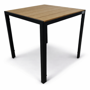 Stół ogrodowy ALLEN-ST 70×70 polywood naturalny czarny taras balkon 989534