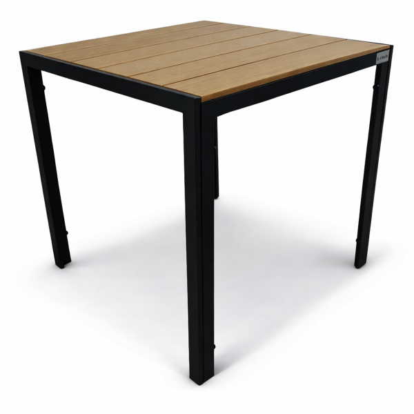 Stół ogrodowy ALLEN-ST 70x70 polywood naturalny czarny taras balkon 989534