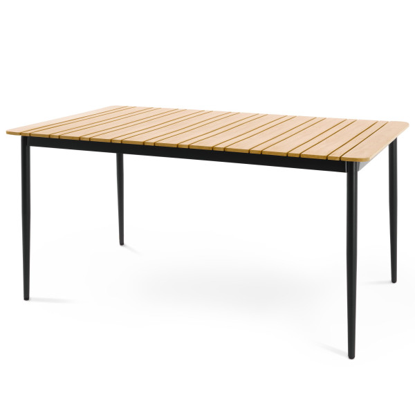 Stół ogrodowy aluminiowy 150x90 cm Nardo beżowy 236564