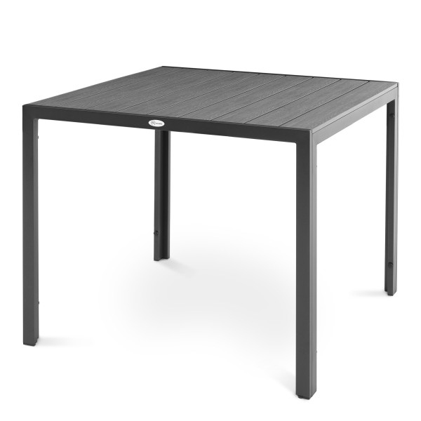 Stół ogrodowy aluminiowy 90x90 cm Pesaro szary 236559