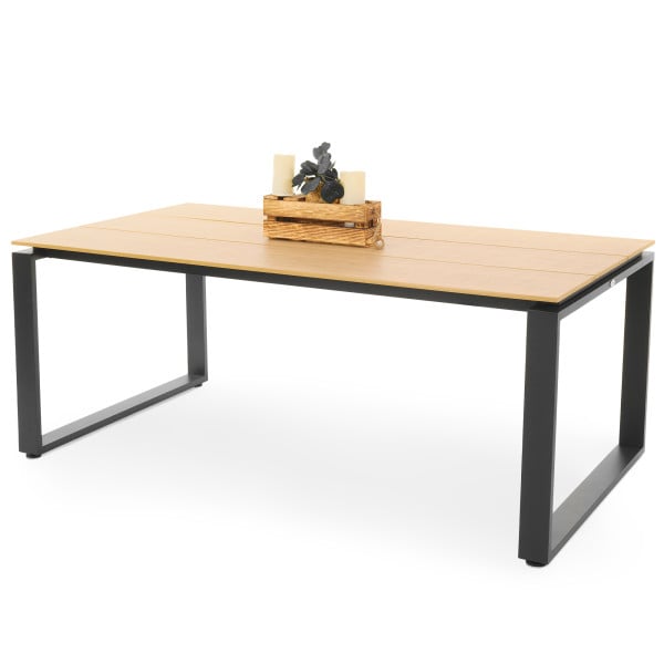 Stół ogrodowy aluminiowy Giovo 180x100 cm beżowy 236546
