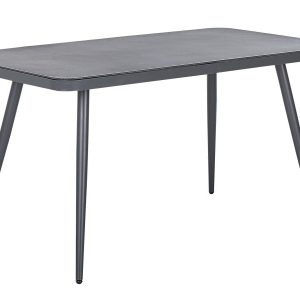 Stół ogrodowy aluminium 140×80 cm szary 65975 Stół ogrodowy aluminium 140×80 cm szary 65975