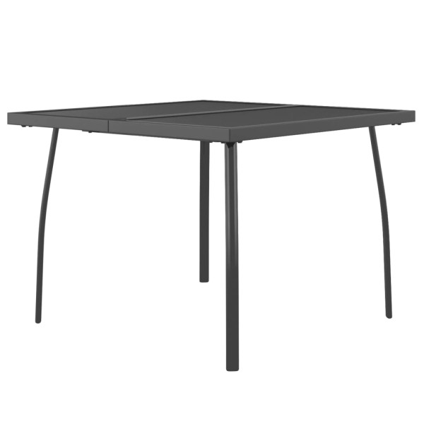 Stół ogrodowy Antracyt 100 x 100 x 72 cm Stal vidaXL 406619