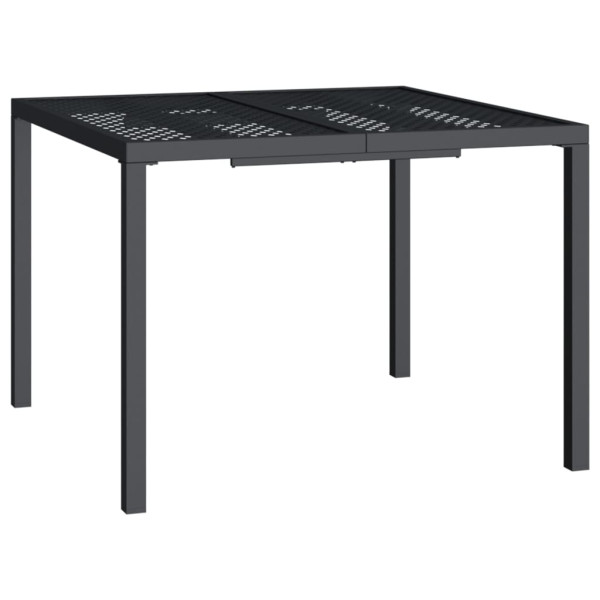 Stół ogrodowy Antracyt 100 x 100 x 72 cm Stal vidaXL 406582