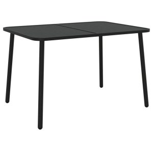 Stół ogrodowy Antracyt 110 x 80 x 71 cm Stal vidaXL 406552 Stół ogrodowy Antracyt 110 x 80 x 71 cm Stal vidaXL 406552