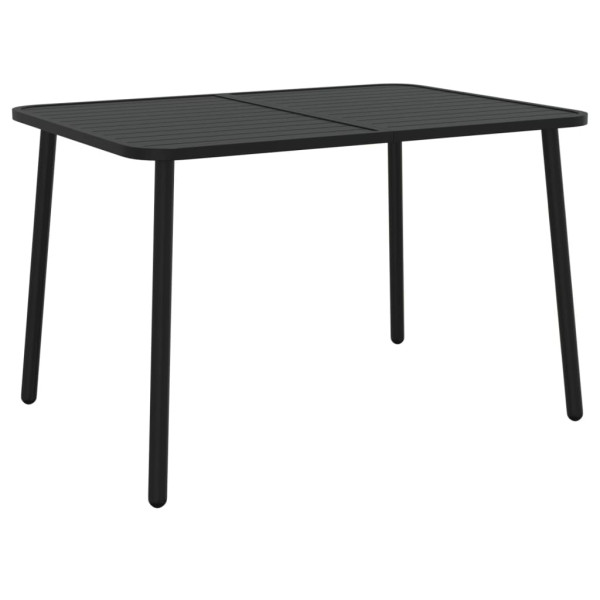Stół ogrodowy Antracyt 110 x 80 x 71 cm Stal vidaXL 406552