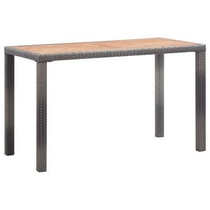 Stół ogrodowy Antracyt 123 x 60 x 74 cm Drewno vidaXL 406804 Stół ogrodowy Antracyt 123 x 60 x 74 cm Drewno vidaXL 406804