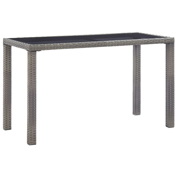 Stół ogrodowy Antracyt 123 x 60 x 74 cm Technorattan vidaXL 406842