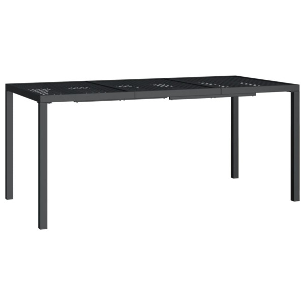 Stół ogrodowy Antracyt 165 x 80 x 72 cm Stal vidaXL 406541