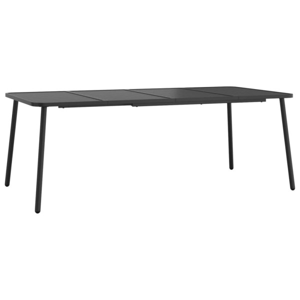 Stół ogrodowy Antracyt 200 x 100 x 71 cm Stal vidaXL 406624