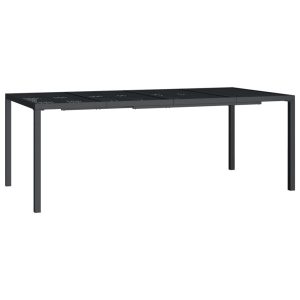 Stół ogrodowy Antracyt 200 x 100 x 72 cm Stal vidaXL 406572 Stół ogrodowy Antracyt 200 x 100 x 72 cm Stal vidaXL 406572