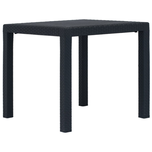 Stół ogrodowy Antracyt 79 x 79 x 72 cm Z tworzywa sztucznego vidaXL 406705