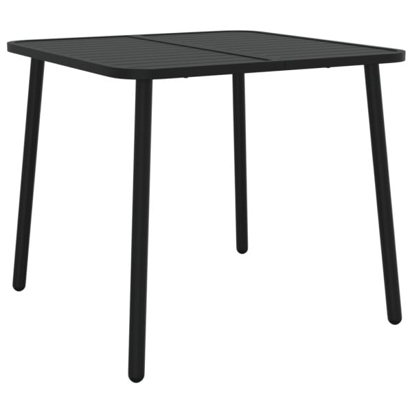Stół ogrodowy Antracyt 80 x 80 x 71 cm Stal vidaXL 406602