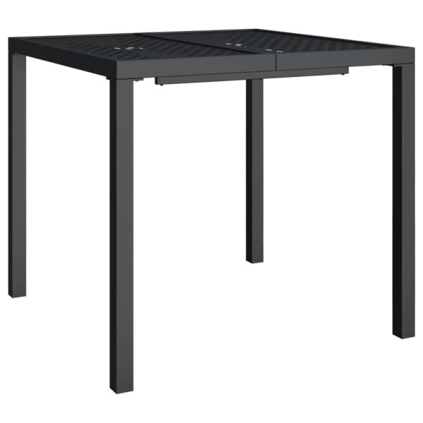 Stół ogrodowy Antracyt 80 x 80 x 72 cm Stal vidaXL 406569
