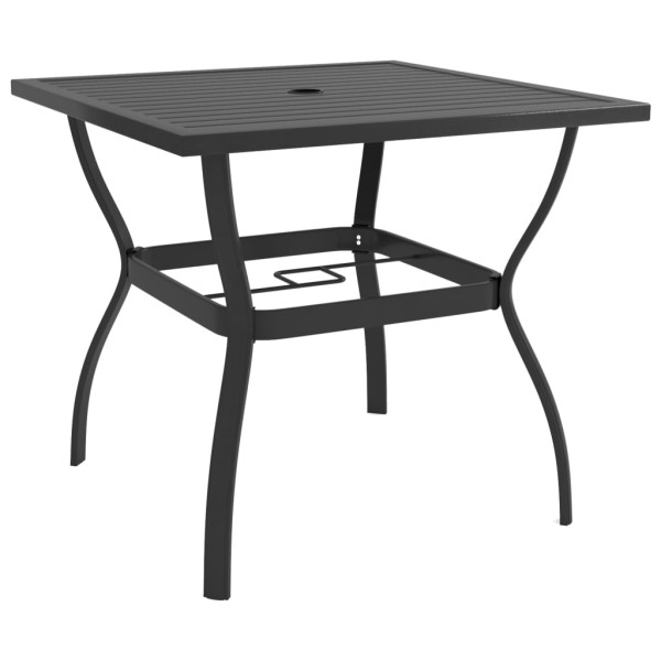 Stół ogrodowy Antracyt 81.5 x 81.5 x 72 cm Stal vidaXL 406851
