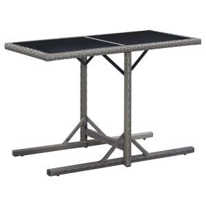 Stół ogrodowy Antracyt Technorattan vidaXL 406805 Stół ogrodowy Antracyt Technorattan vidaXL 406805