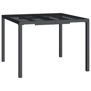Stół ogrodowy, antracytowy, 100x100x72 cm, stal 630673 Stół ogrodowy, antracytowy, 100x100x72 cm, stal 630673
