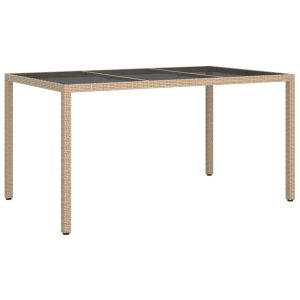 Stół ogrodowy Beż 150 x 90 x 75 cm Technorattan vidaXL 406843