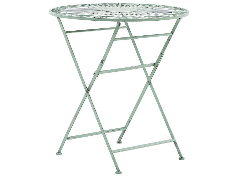 Stół ogrodowy bistro 70 cm metal zielony 66027