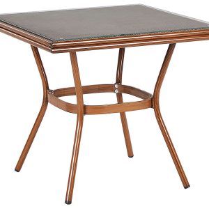 Stół ogrodowy bistro 80 x 80 ciemne drewno 412985