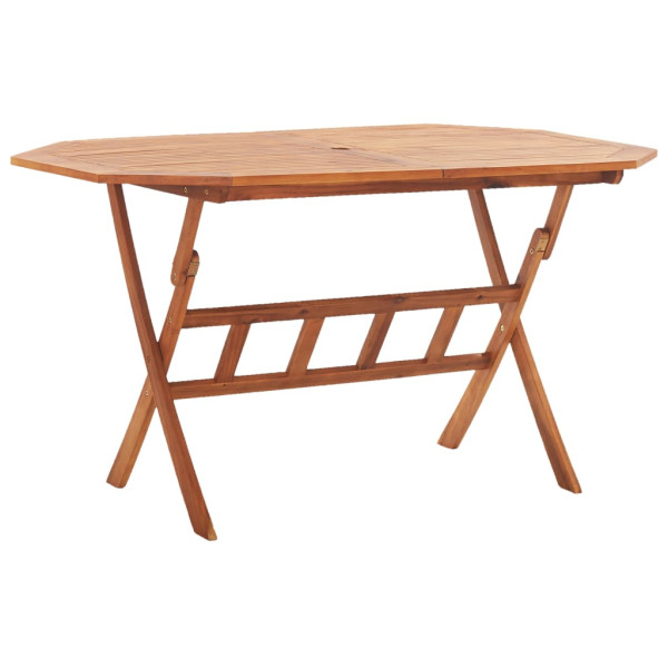 Stół ogrodowy Brąz 135 x 85 x 75 cm Drewno vidaXL 371658