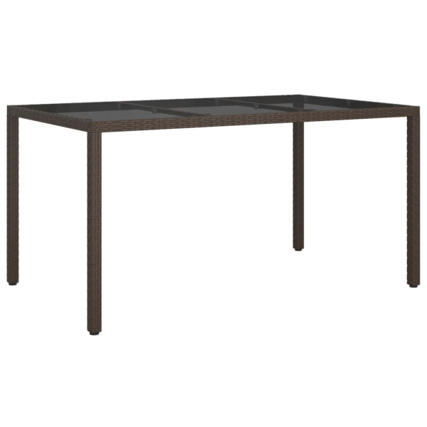 Stół ogrodowy Brąz 150 x 90 x 75 cm Technorattan vidaXL 406813