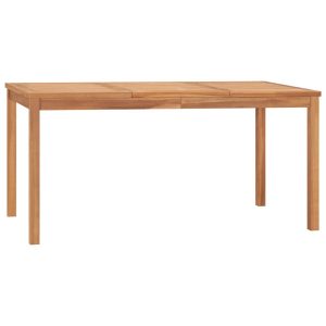 Stół ogrodowy Brąz 160 x 80 x 77 cm Drewno tekowe vidaXL 406710