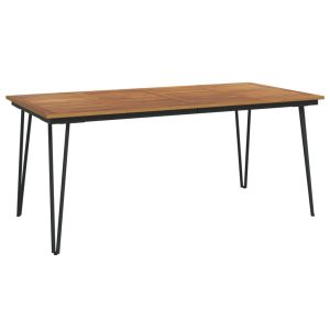 Stół ogrodowy Brąz 180 x 90 x 75 cm Drewno akacjowe vidaXL 406545