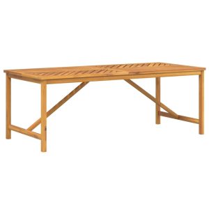 Stół ogrodowy Brąz 200 x 90 x 74 cm Drewno akacjowe vidaXL 406523 Stół ogrodowy Brąz 200 x 90 x 74 cm Drewno akacjowe vidaXL 406523
