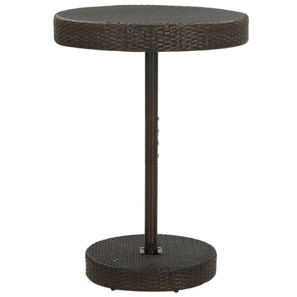 Stół ogrodowy Brąz 75.5 x 106 cm Technorattan vidaXL 406798