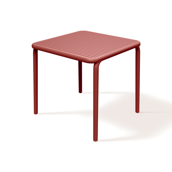 Stół ogrodowy Brene Retro Red 79,5 x 79,5 cm FERNE 656368