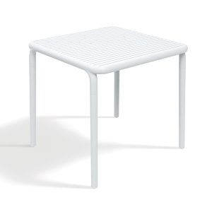 Stół ogrodowy Brene White 79,5 x 79,5 cm FERNE 656359 Stół ogrodowy Brene White 79,5 x 79,5 cm FERNE 656359